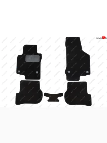 Коврики салона (текстиль) Klever Premium (Чёрные) Volkswagen Scirocco дорестайлинг (2008-2014)