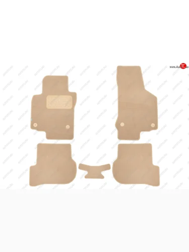 Коврики салона (текстиль) Klever Premium (Бежевые) Volkswagen Scirocco дорестайлинг (2008-2014)