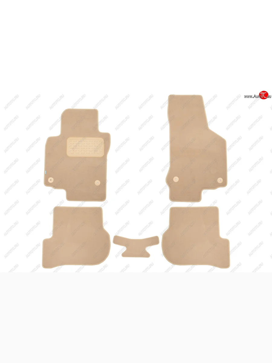 Коврики салона (текстиль) Klever Premium Volkswagen Scirocco дорестайлинг (2008-2014) (Бежевые)  в Керчи Республика Крым