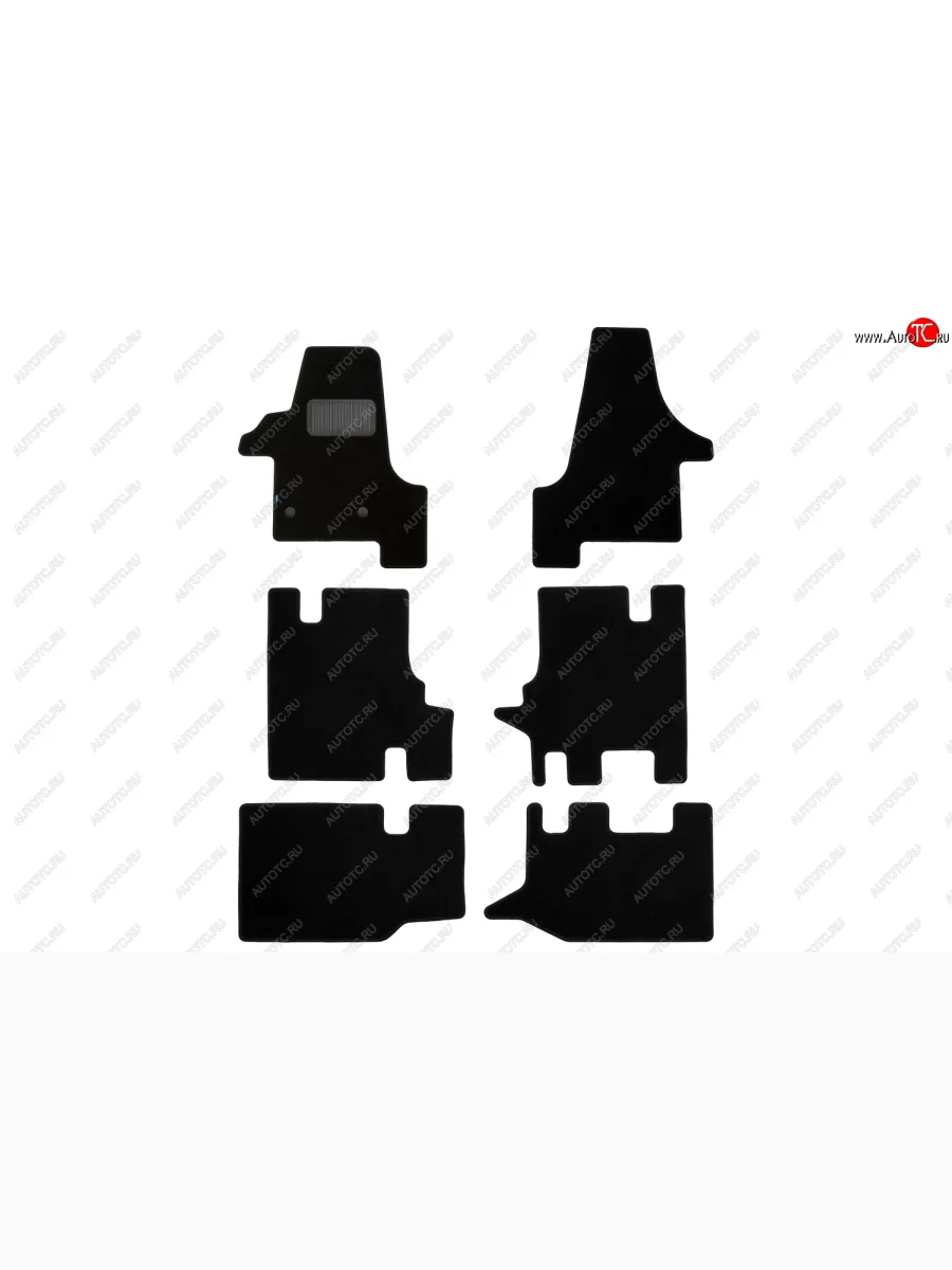 Коврики салона (текстиль) Klever Premium Volkswagen Transporter T5 дорестайлинг (2003-2009) (Чёрные)  в Керчи Республика Крым