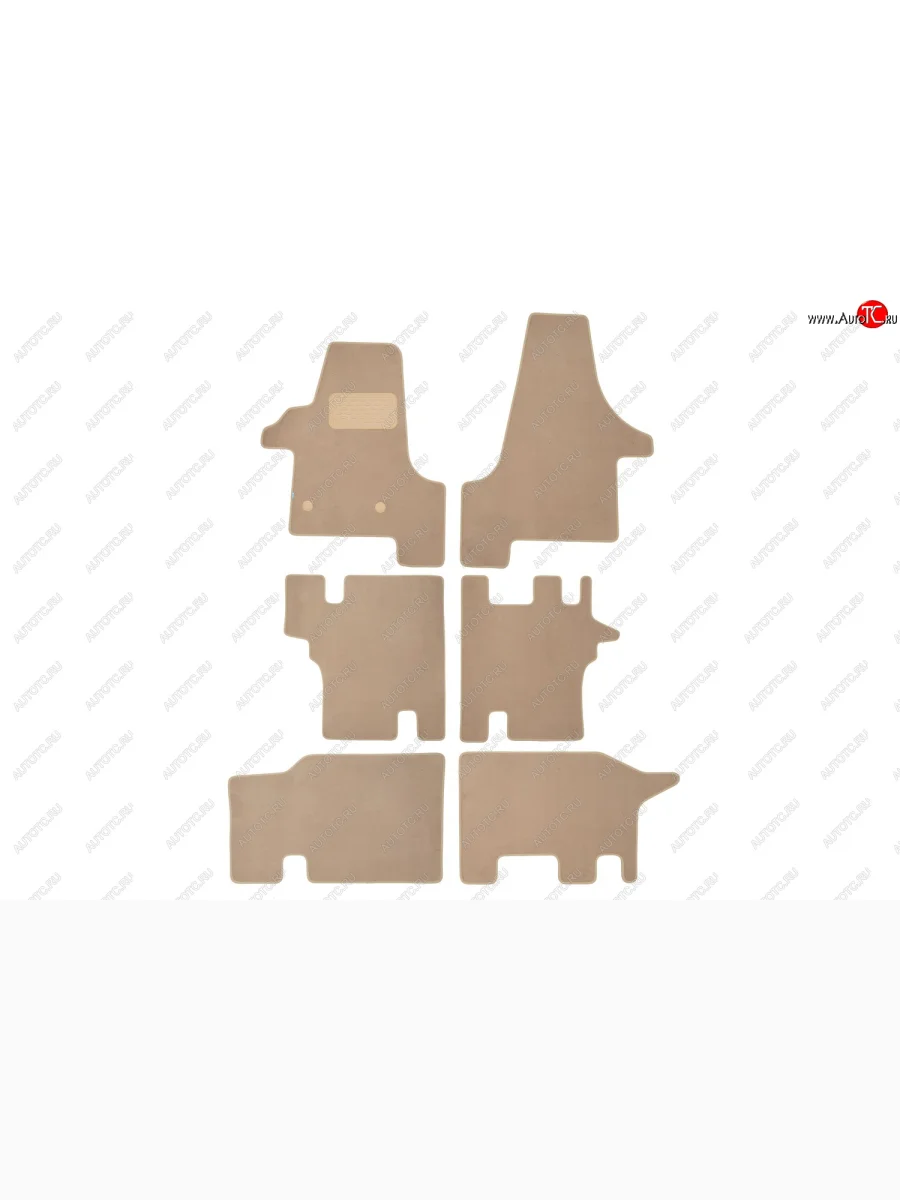 Коврики салона (текстиль) Klever Premium Volkswagen Transporter T5 дорестайлинг (2003-2009) (Бежевые)  в Керчи Республика Крым