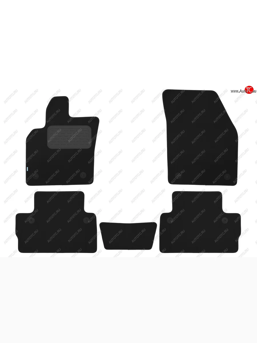 Коврики салона (текстиль) Klever Premium Volvo C30 хэтчбэк 3 дв.  дорестайлинг (2006-2009) (Чёрные)  в Самаре Самарской области