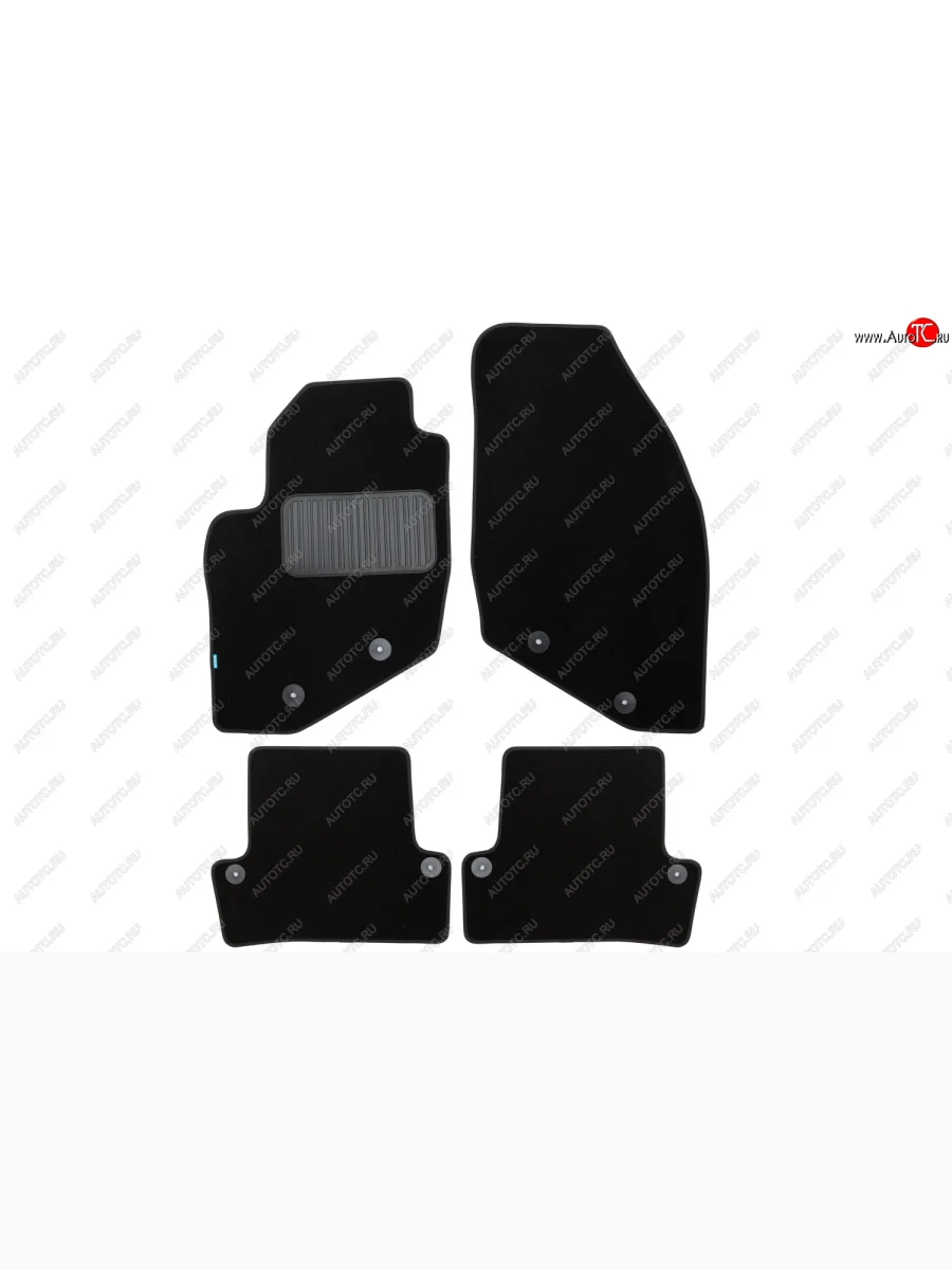 Коврики салона (текстиль) Klever Premium Volvo S60 RS,RH седан дорестайлинг (2000-2004) (Чёрные)  с доставкой в г. Керчь