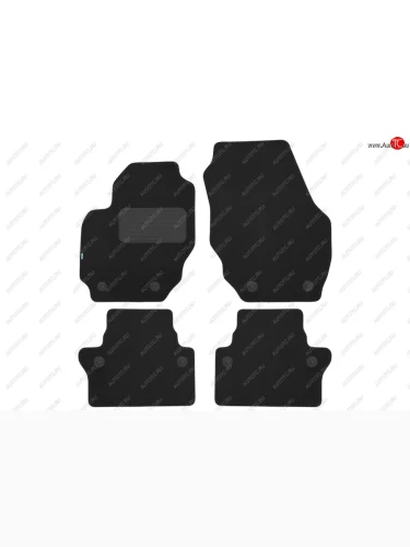 Коврики салона (текстиль) Klever Premium (Чёрные) Volvo S80 ( AS60 седан,  AS60,AS90, AS95 седан) (2006-2013) дорестайлинг, 1-ый рестайлинг