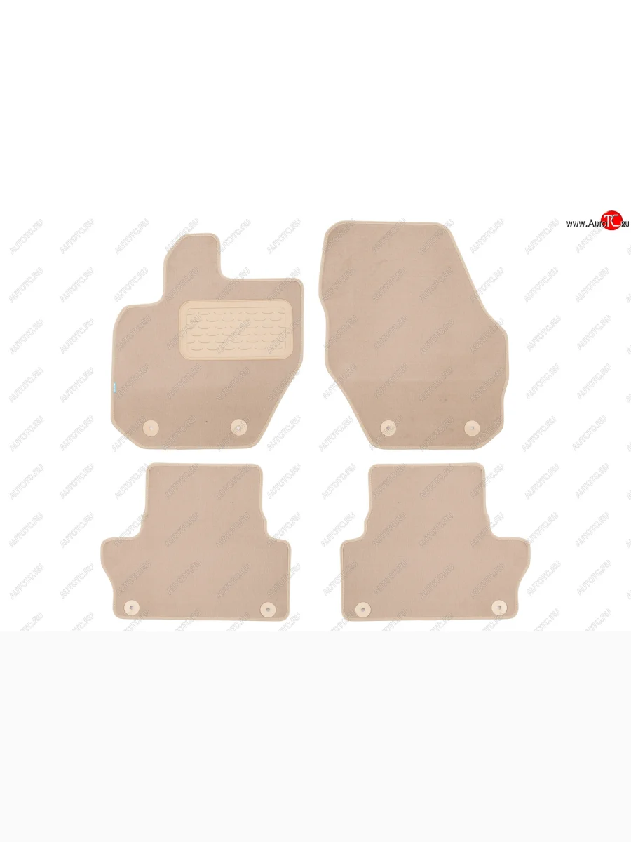Коврики салона (текстиль) Klever Premium Volvo XC60  дорестайлинг (2008-2013) (Бежевые)  в Керчи Республика Крым