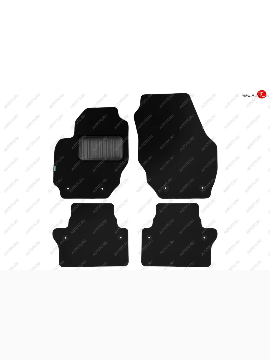 Коврики салона (текстиль) Klever Premium Volvo XC70 дорестайлинг (2007-2013) (Чёрные)  в Керчи Республика Крым