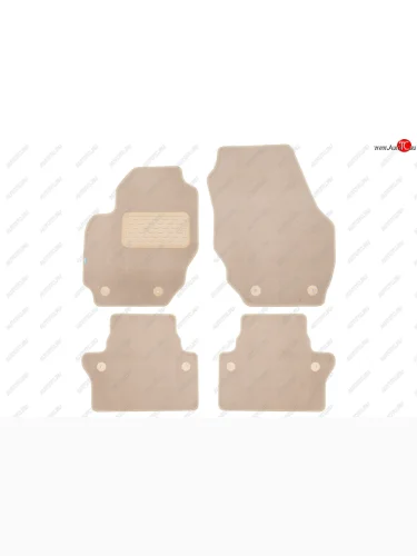 Коврики салона (текстиль) Klever Premium (Бежевые) Volvo XC70 дорестайлинг (2007-2013)