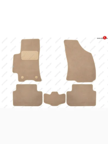 Коврики салона (текстиль) Klever Premium (Бежевые) ЗАЗ Chance ( седан,  хэтчбэк) (2009-2017)