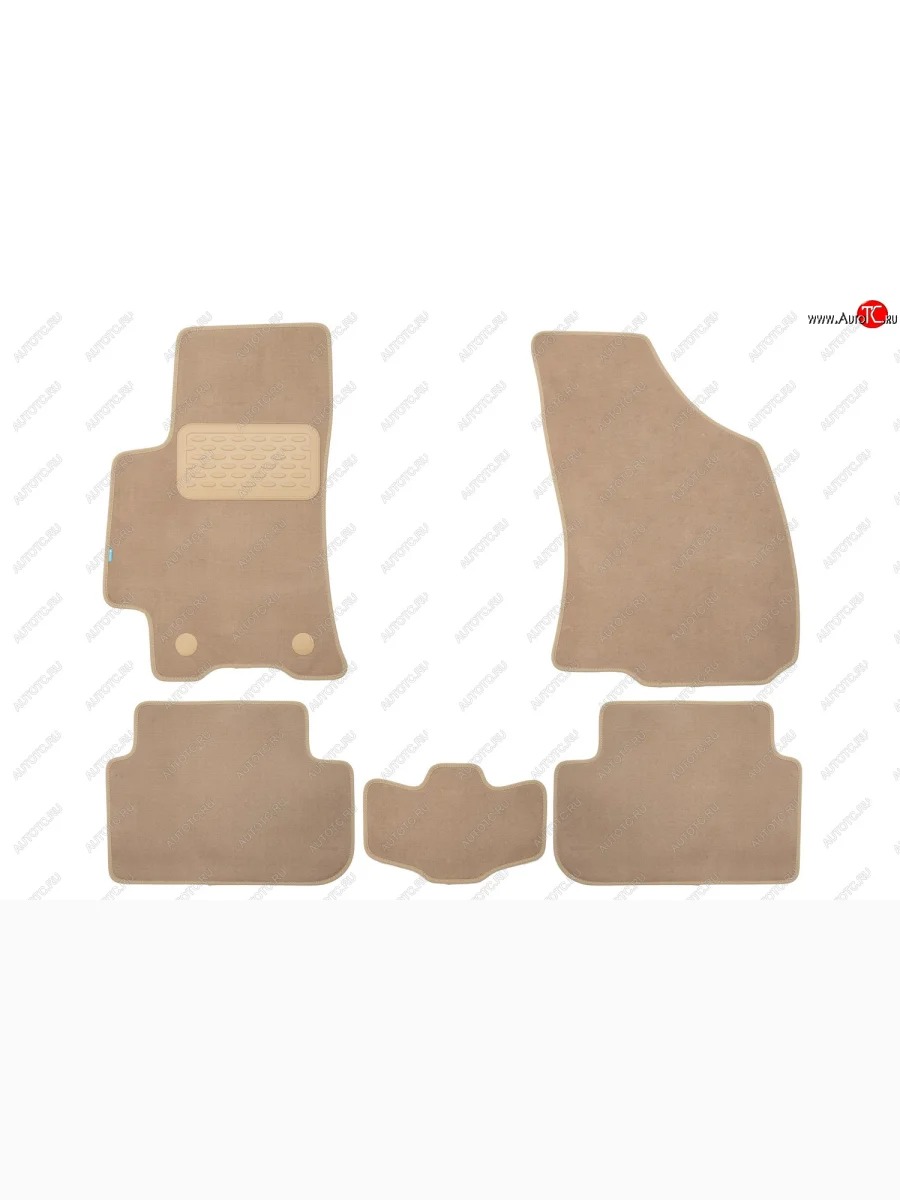 Коврики салона (текстиль) Klever Premium  ЗАЗ Chance (2009-2017) седан, хэтчбэк (Бежевые)  в Самаре Самарской области