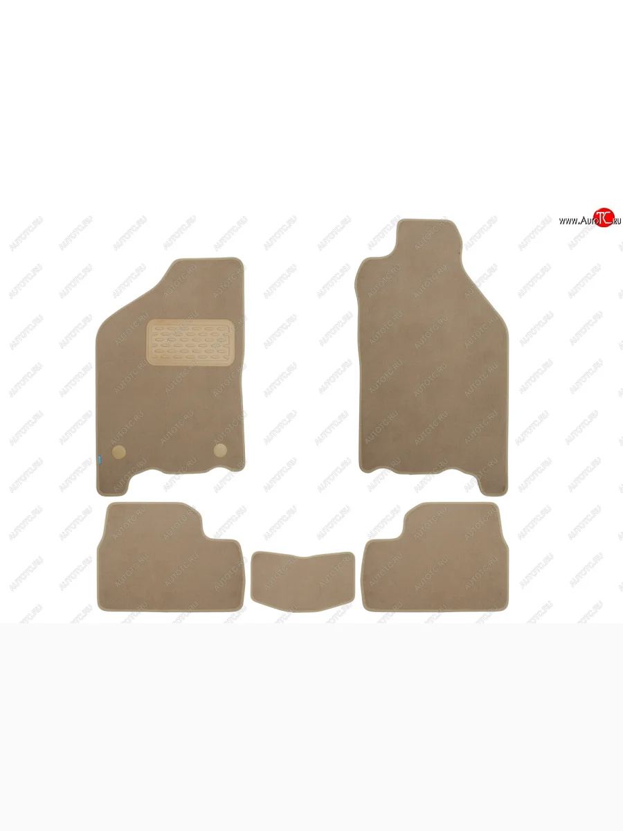 Коврики салона (текстиль) Klever Premium Лада ВАЗ 2113 (2004-2013) (Бежевые)  в Керчи Республика Крым