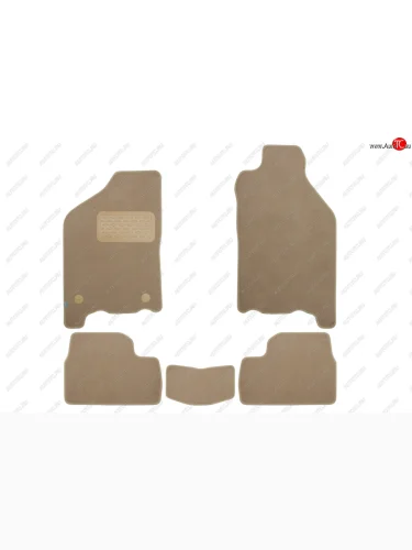 Коврики салона (текстиль) Klever Premium (Бежевые) Лада ВАЗ 2115 (1997-2012)