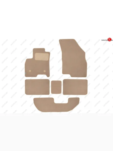 Коврики салона (текстиль) Klever Premium (Бежевые) Chery Tiggo 8 PRO (2021-2025)