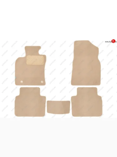 Коврики салона (текстиль) Klever Premium (Бежевые) EXEED TXL (2021-2025) 1-ый рестайлинг