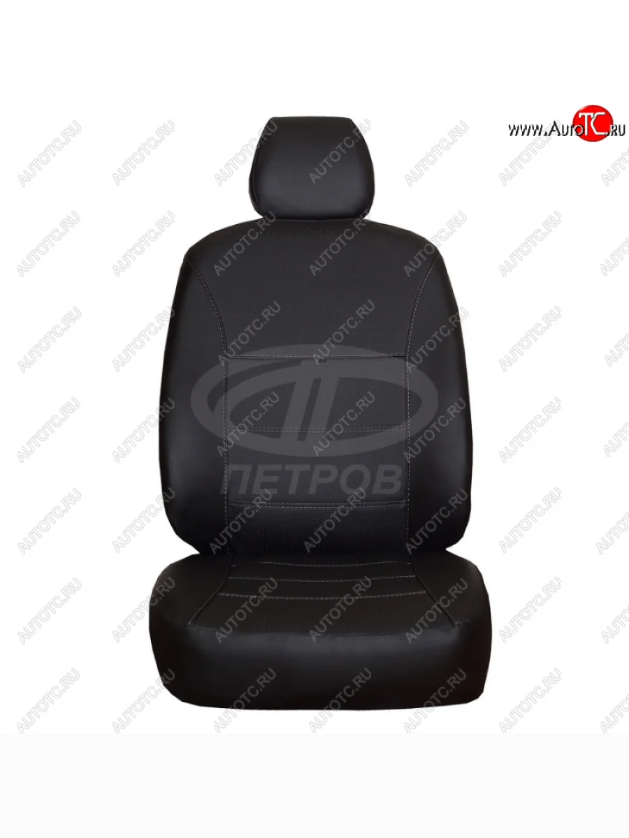 Чехлы сидений (экокожа, 2/3) ПЕТРОВ Орегон  Skoda Rapid (2012-2020) NH3, NH1 (черный)  с доставкой в г. Керчь