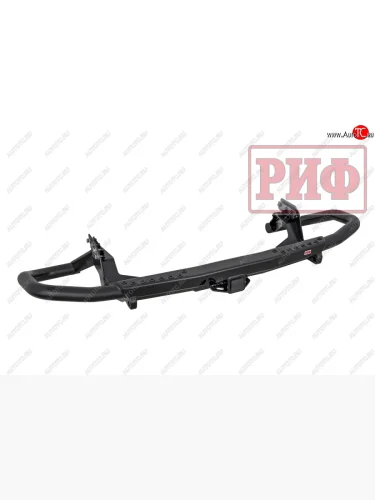 Бампер задний силовой РИФ (С квадратом под фаркоп) Mitsubishi Pajero Sport QF рестайлинг (2019-2022)