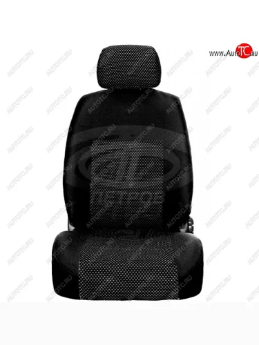 Чехлы сидений (жаккард) Петров Пума (черный) Audi A6  C5 (1997-2004) дорестайлинг, седан, рестайлинг, седан