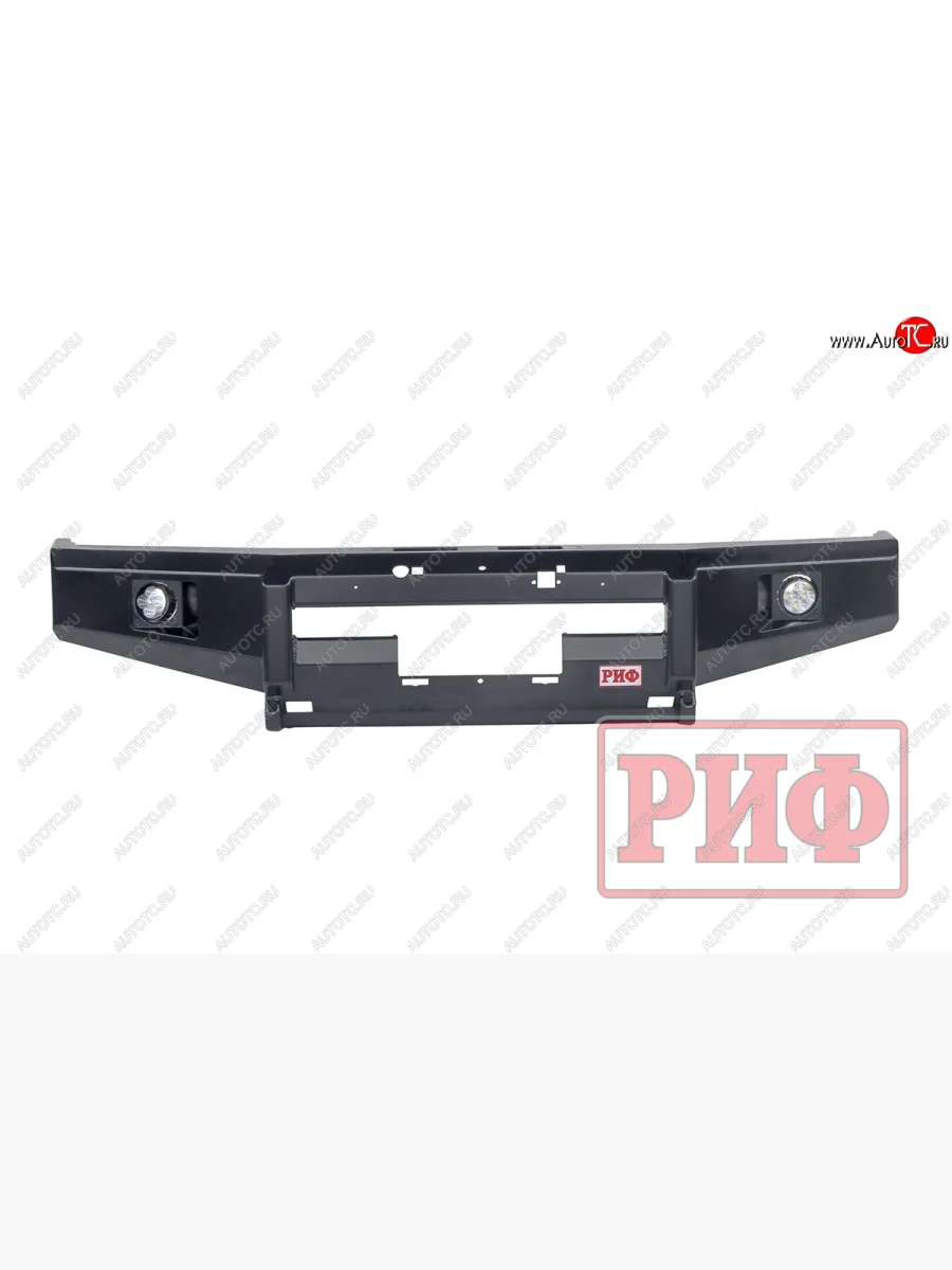 Бампер передний силовой РИФ  Toyota Land Cruiser (1990-2004) 78, 70 (С дополнительными фарами, без защитной дуги, под штатную лебедку)  в Самаре Самарской области