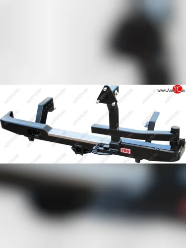 Бампер задний силовой РИФ (С квадратом под фаркоп и калиткой) Mitsubishi L200 3 K6T-K7T дорестайлинг (1996-2005)