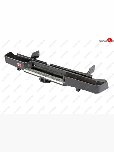 Бампер силовой задний РИФ (с квадратом под фаркоп) Mitsubishi L200 5 KK,KL дорестайлинг (2015-2019)