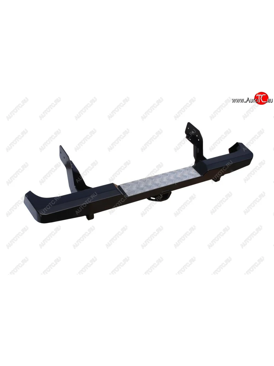 Бампер задний силовой (кузов 1350 мм) РИФ Mitsubishi L200 4  дорестайлинг (2006-2014) (С квадратом под фаркоп)  с доставкой в г. Пермь