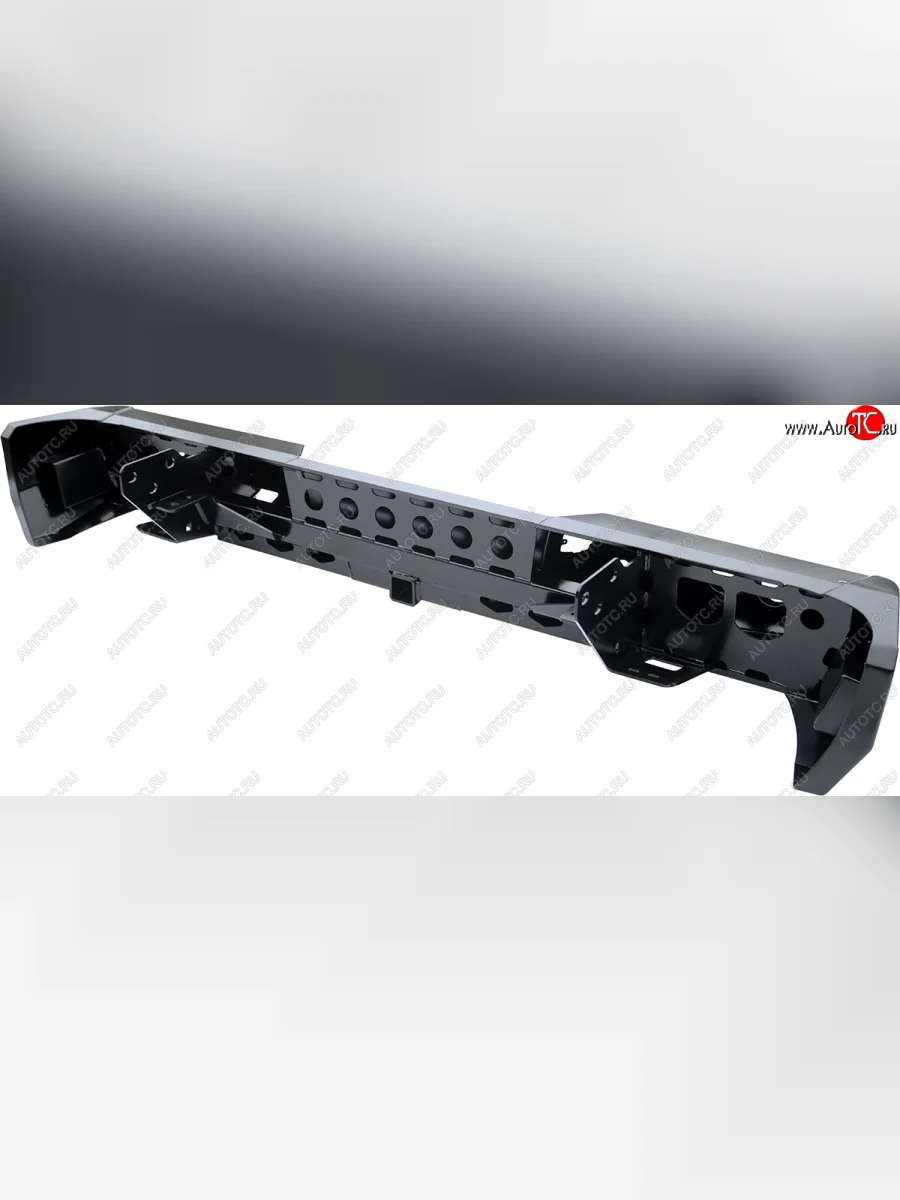 Бампер силовой задний РИФ Toyota Tundra XK50 дорестайлинг (2007-2009) (с квадратом под фаркоп и фонарями)  в Самаре Самарской области