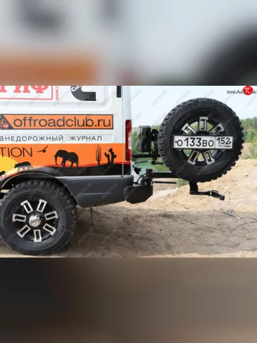 с квадратом под фаркоп, 2-мя калитками, фонарями, подсветкой номера 112718р