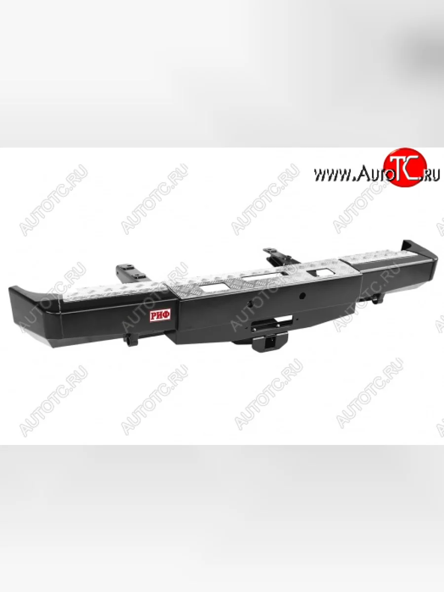 Бампер силовой задний (стандарт) РИФ ГАЗ Соболь 2217 автобус дорестайлинг  (1998-2002) (с площадкой под лебёдку и квадратом под фаркоп)  в Перми Пермском крае