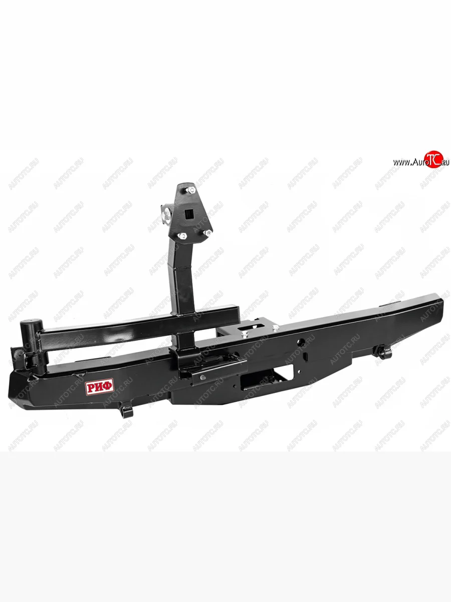 Бампер силовой задний (лифт 65 мм) РИФ Уаз 315195 Хантер (2003-2025) (с площадкой под лебедку, калиткой, подсветкой номера)  в Самаре Самарской области