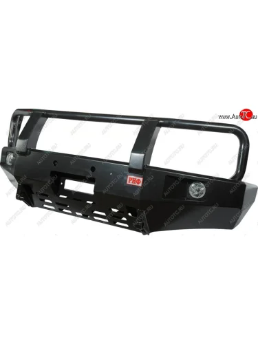 Бампер силовой передний РИФ (с доп. фарами и защитной дугой) Ford Ranger (2006-2011) дорестайлинг, рестайлинг