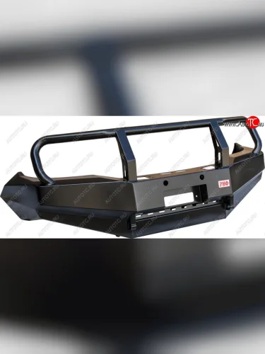 Бампер силовой передний РИФ (с защитной дугой и защитой бачка омывателя) Toyota Hilux  AN20,AN30 (2011-2016)  2-ой рестайлинг