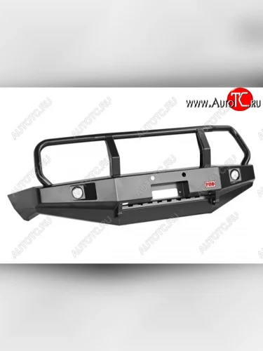 Бампер силовой передний РИФ (с доп. фарами и защитной дугой) Toyota Land Cruiser  10 100 (1998-2002) дорестайлинг