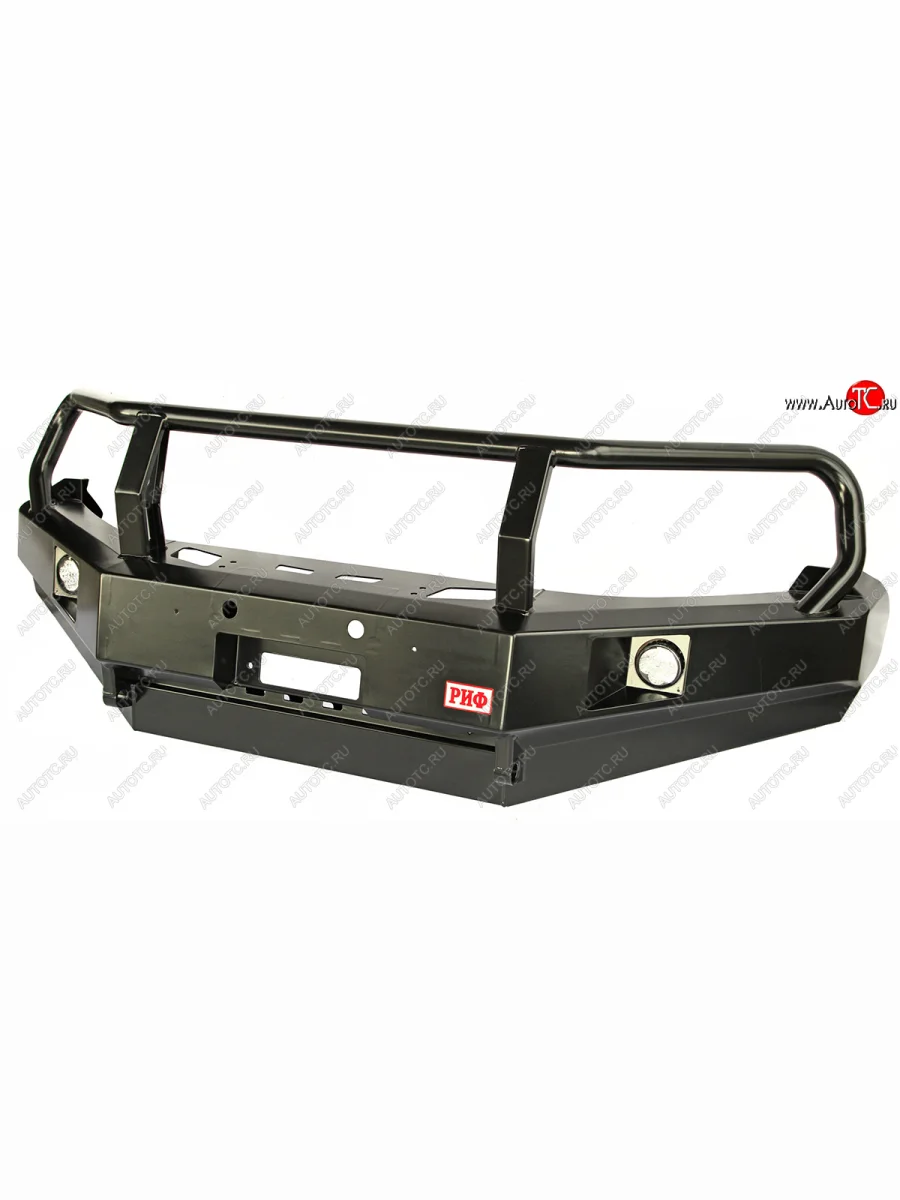 Бампер силовой передний РИФ  Volkswagen Amarok (2009-2022) (с доп. фарами и защитной дугой)  в Самаре Самарской области