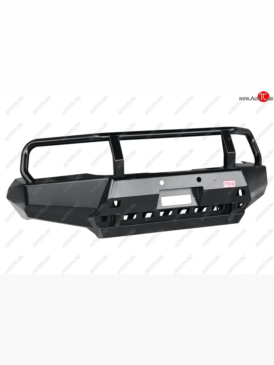 Бампер передний силовой РИФ Toyota Hilux AN120 дорестайлинг (2016-2020) (С защитной дугой и защитой бачка омывателя)  в Самаре Самарской области