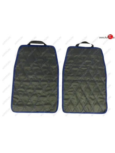 Защитные чехлы (68х45 см) Швейка ST Незапинайка (Черный ромб, двойная синяя строчка) 