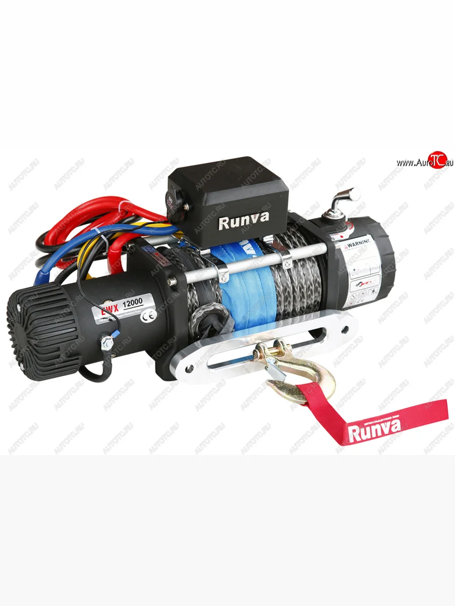 Лебёдка электрическая 12000 lbs 5443 кг Runva Mazda CX-7 ER рестайлинг (2010-2012) (Синтетический трос)  в Самаре Самарской области
