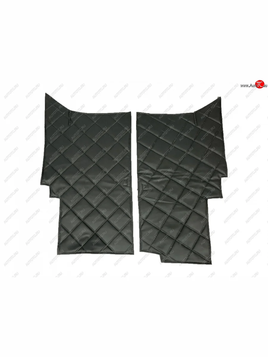 Коврик в салони под сиденье (винилискожа, поролон, ватин) Швейка ST Уаз Буханка 452 2206 микроавтобус (1965-2025) (серый ромб)  в Керчи Республика Крым