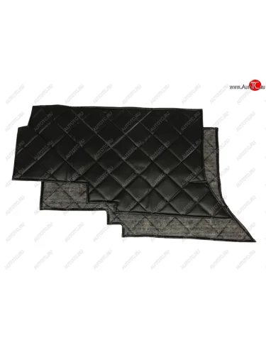 Коврик в салони под сиденье (винилискожа, поролон, ватин) Швейка ST (Черный ромб) Уаз Буханка 452 2206 микроавтобус (1965-2025)