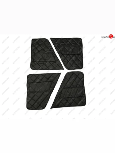 Обивка дверей (винилискожа, поролон, ватин) Швейка ST (черный ромб) Уаз 469 (1972-2011)