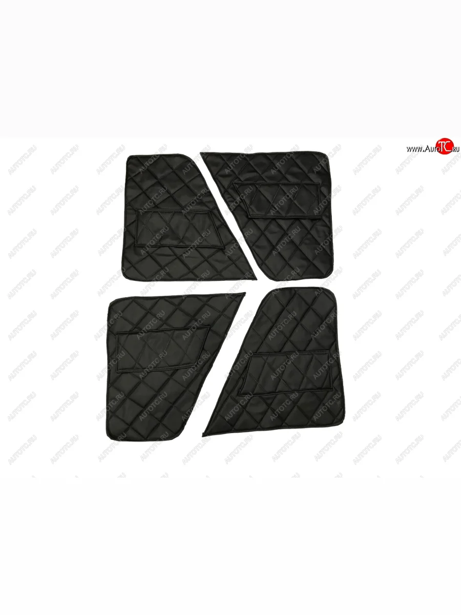 Обивка дверей (винилискожа, поролон, ватин) Швейка ST Уаз 315195 Хантер (2003-2025) (черный ромб)  в Керчи Республика Крым