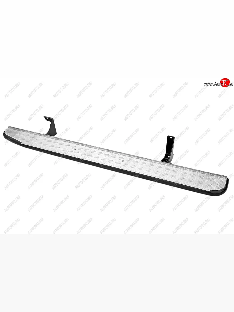 Защита порогов с подножкой РИФ Isuzu D-Max RT85 DoubleCab дорестайлинг (2011-2017)  с доставкой в г. Керчь