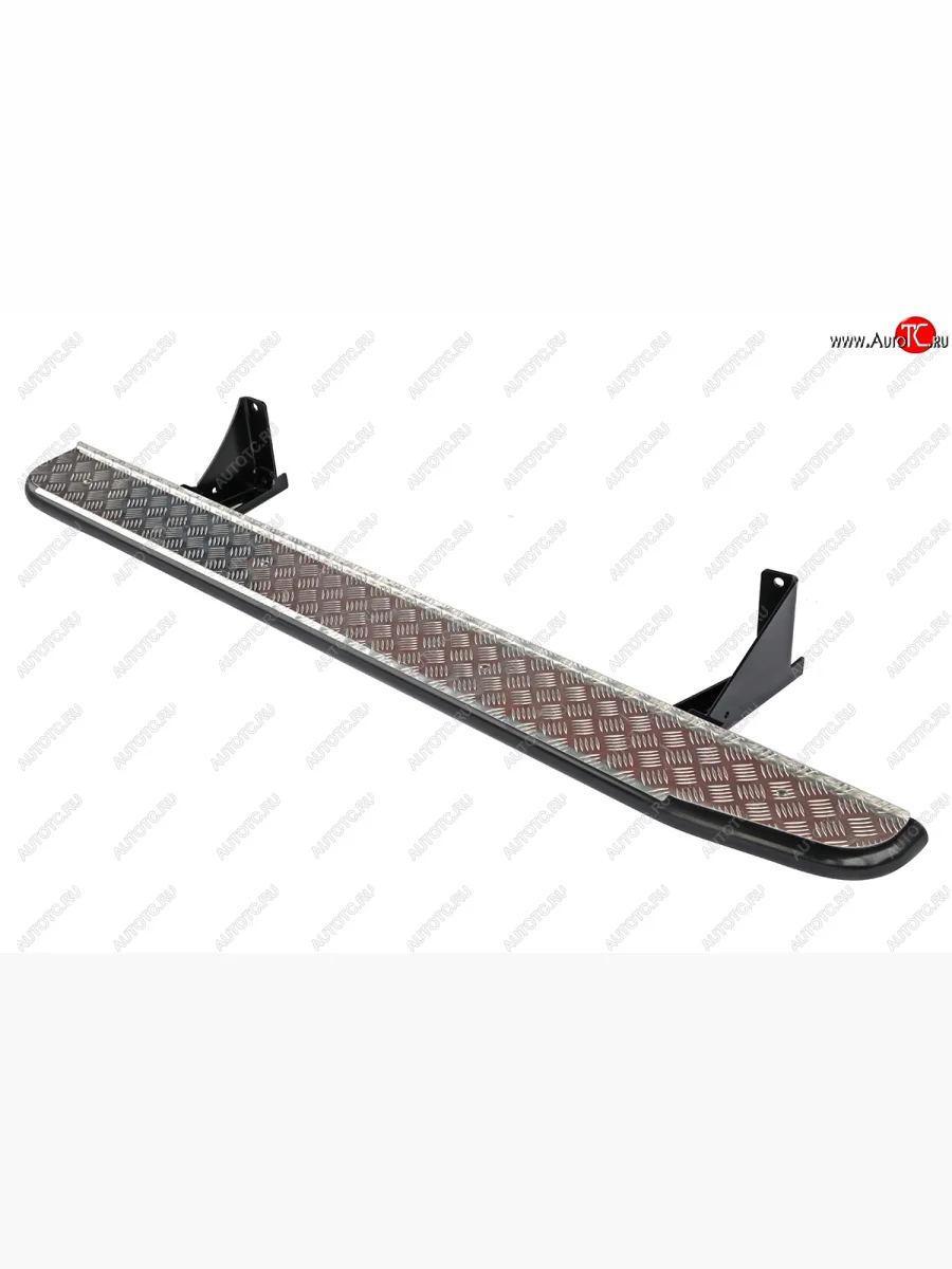 Защита порогов с подножкой РИФ Mitsubishi L200 5 KK,KL дорестайлинг (2015-2019)  в Перми Пермском крае