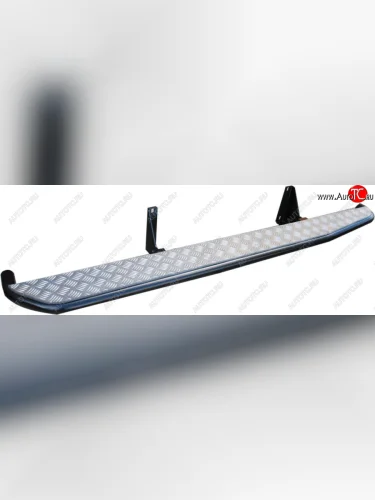 Защита порогов с подножкой РИФ Nissan Navara 2 D40 рестайлинг (2010-2016)