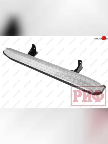 Защита порогов с подножкой РИФ Toyota Fortuner AN160 рестайлинг (2020-2025)