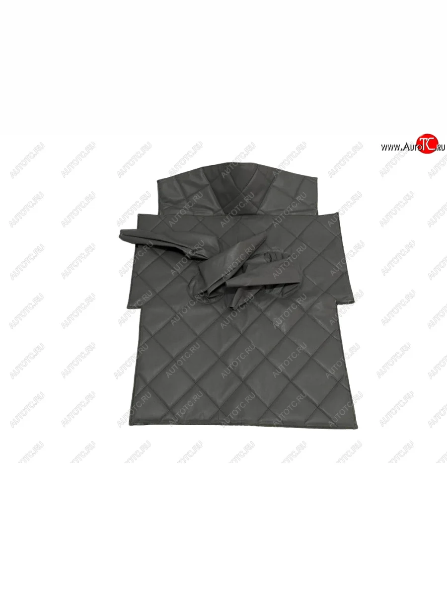 Коврик в салон под рычаги КПП (винилискожа, поролон, ватин) Швейка ST Уаз 469 (1972-2011) (серый ромб)  в Керчи Республика Крым