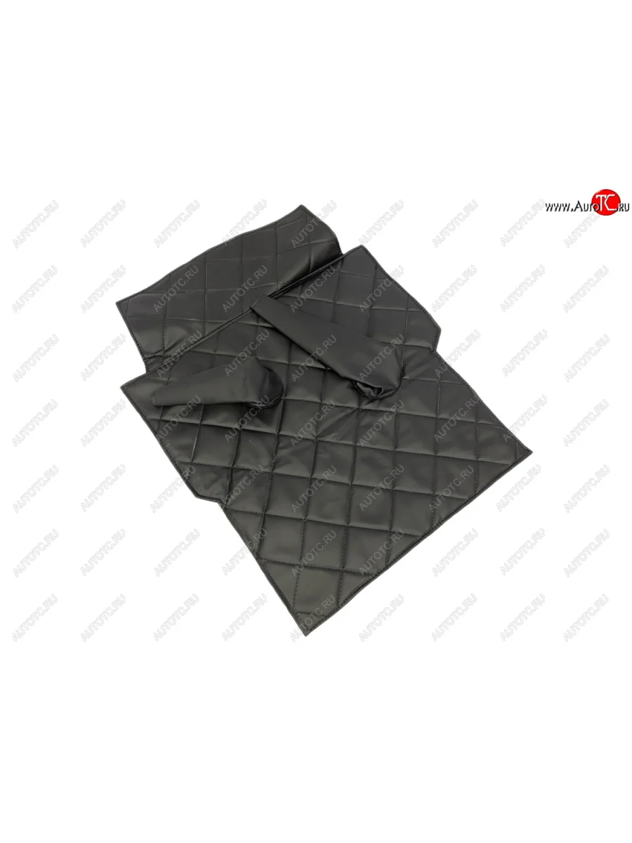 Коврик в салон под рычаги КПП (винилискожа, поролон, ватин) Швейка ST Уаз 315195 Хантер (2003-2025) (серый ромб)  в Керчи Республика Крым