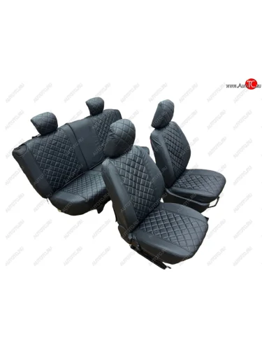 Чехлы сидений (с перфорацией) Швейка ST (черные) Уаз Патриот 3163 5-дв. 1-ый рестайлинг (2014-2016)