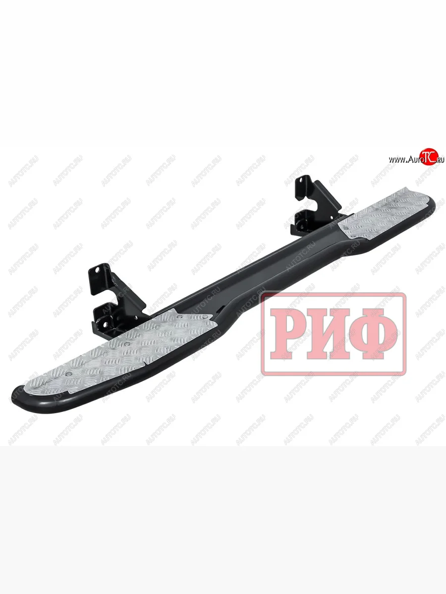 Защита порогов с подножкой РИФ Toyota Land Cruiser Prado J120 (2002-2009)  в Воронеже Воронежской области