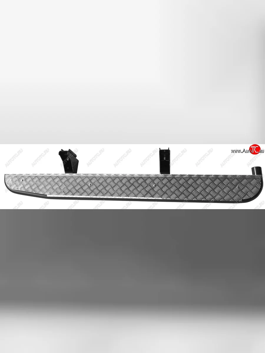 Защита порогов с подножкой (Double Cab) РИФ Toyota Tundra XK50 дорестайлинг (2007-2009)  в Перми Пермском крае