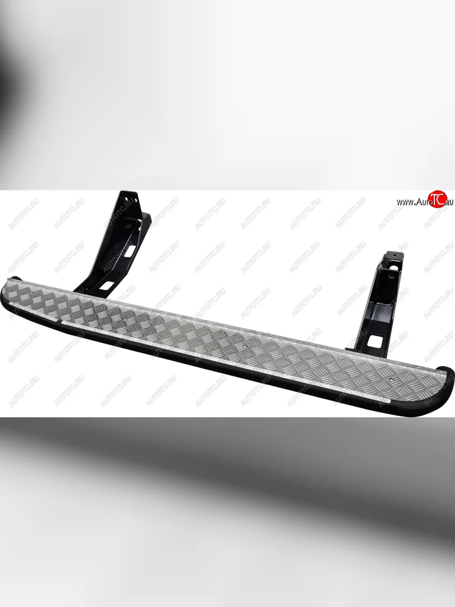 Защита порогов с подножкой (4х4 вагонной компоновки лифт 50 мм) РИФ ГАЗ Соболь 2217 автобус дорестайлинг  (1998-2002)  в Керчи Республика Крым