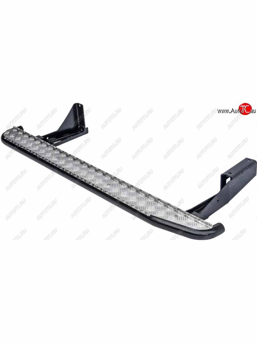 Защита порогов с подножкой (лифт 50 мм) РИФ Уаз Патриот 3163 5 дв. дорестайлинг (2005-2013)  в Самаре Самарской области